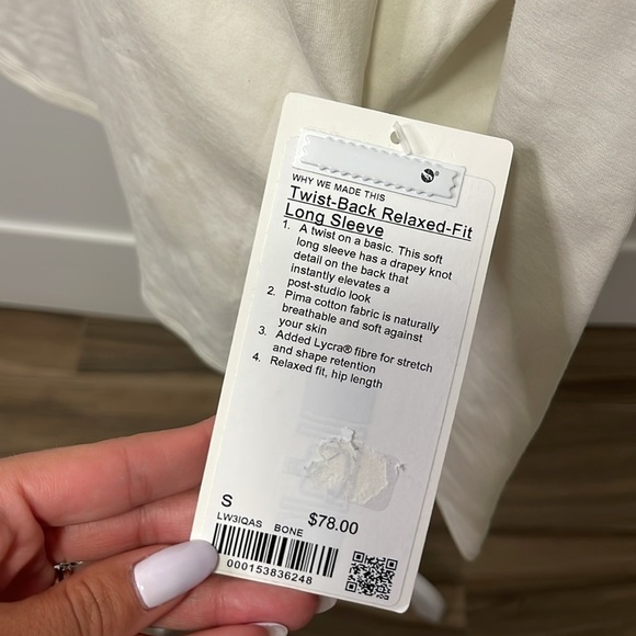 NWT Lululemon Twisted-Back Relaxed Fit Long Sleeve - Picture 6 of 7